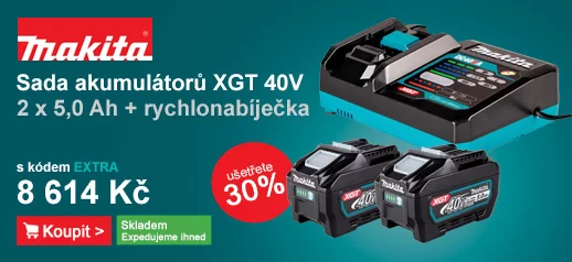 Sada akumulátorů Li-Ion XGT 40V 2x5,0Ah Makita 1911V6-0
