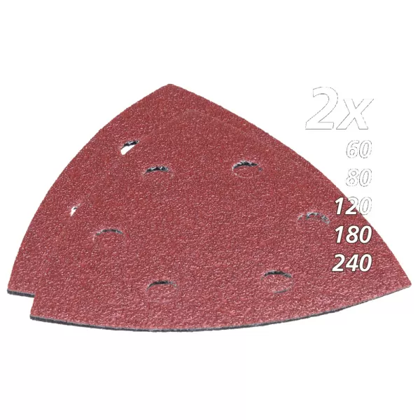 Papír brusný suchý zip 94x94x94mm sada 60, 80, 100, 120, 180, 10ks Makita B-21618