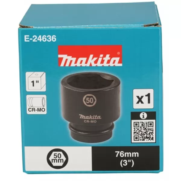 Klíč nástrčný 1", čtyřhran, 50x76 mm Makita E-24636