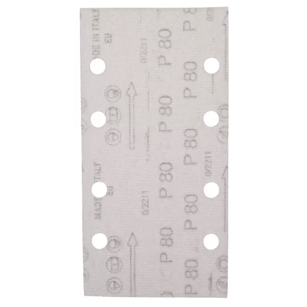 Papír brusný suchý zip 93x185mm 8 děr K80, 10ks Makita E-19641