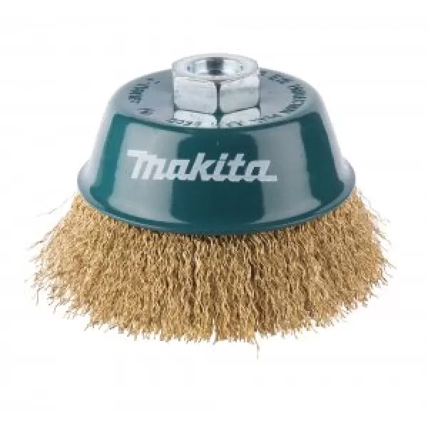 Miskovitý kartáč z mosazného drátu,vlnitý drát 0,3mm,100mm Makita D-39805