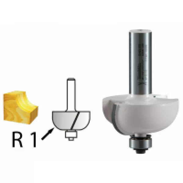 Žlábkovací fréza s ložiskemka 8 mm,38,1x15,4x58 mm Makita D-48642