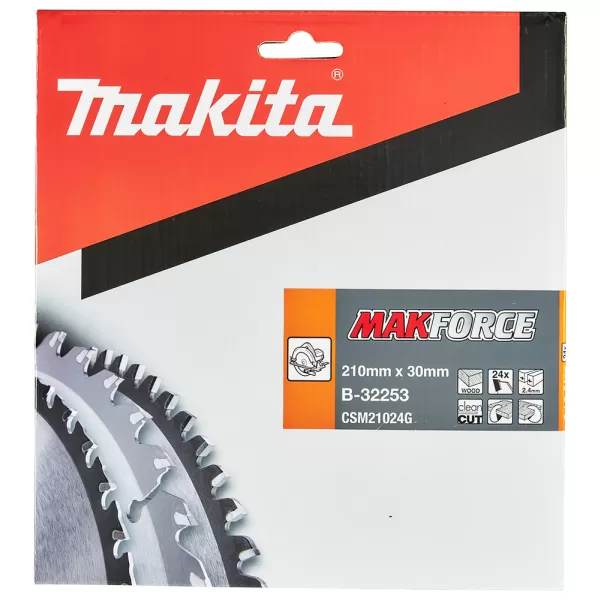 Kotouč pilový dřevo MAKFORCE 210x2.4x30mm 24Z Makita B-32253