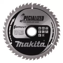 Kotouč pilový dřevo Efficut 216x2x30mm 45Z Makita E-06987