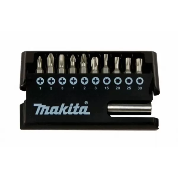 Sada bitů 1/4" 11 ks v plastové krabičce, 12 bal Makita D-30651-12