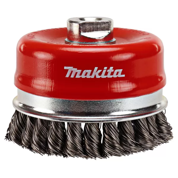 Miskový kartáč z ocelového drátu-splétaný drát 100mm Makita P-04472