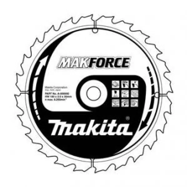 Kotouč pilový dřevo MAKFORCE 210x2.4x30mm 24Z Makita B-08377