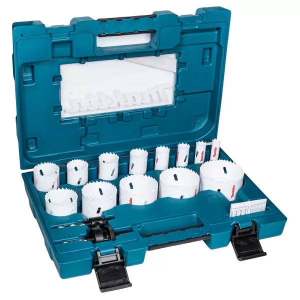 Sada děrovek BiM 13 ks v plastovém kufru Makita D-63993