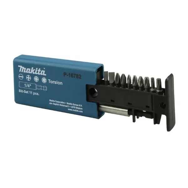 Sada bitů 1/4" 10 ks v plastové krabičce Makita P-16782