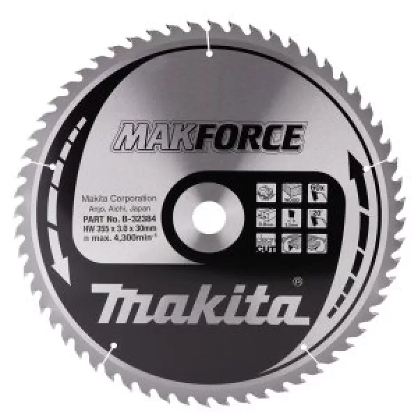 Kotouč pilový dřevo MAKFORCE 355x3x30mm 60Z Makita B-32384