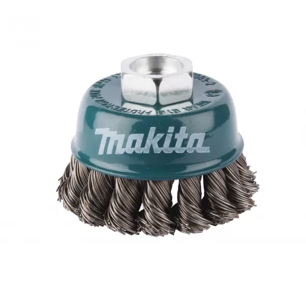 Miskovitý kartáč z ocelového drátu,splétaný drát 0,5mm,60mm Makita D-24119
