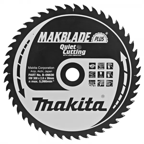 Kotouč pilový dřevo MAKBLADEplus 300x2.8x30mm 48Z Makita B-09830