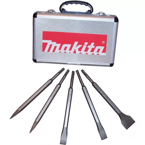 Sada sekáčů SDS-Plus 5ks v hliníkovém kufru Makita D-16368