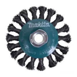 Miskovitý kartáč z ocelového drátu,splétaný drát 0,5mm,100mm Makita D-39861
