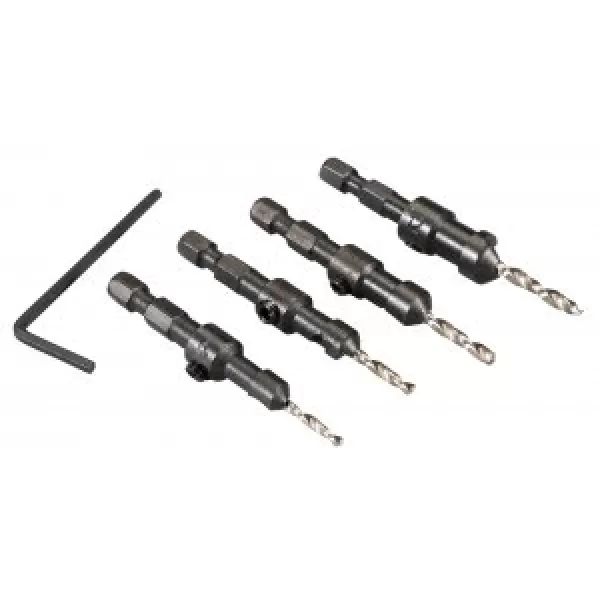 Sada vrtáků šestihran 1/4" se záhlubníkem 4 ks v plastové krabičce Makita D-73455