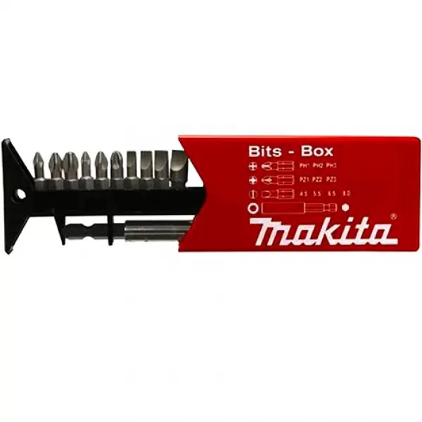 Sada bitů 1/4" 11 ks v plastové krabičce Makita P-49030