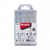 Sada vrtáků šestihran 1/4" do kovu/dřeva/zdiva 5 ks v plastové krabičce Makita D-23759