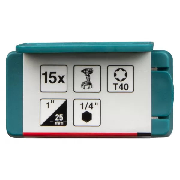 Makita Torzní bit řady Impact Premier (C-form) T40-25mm, 15 ks Makita E-25987