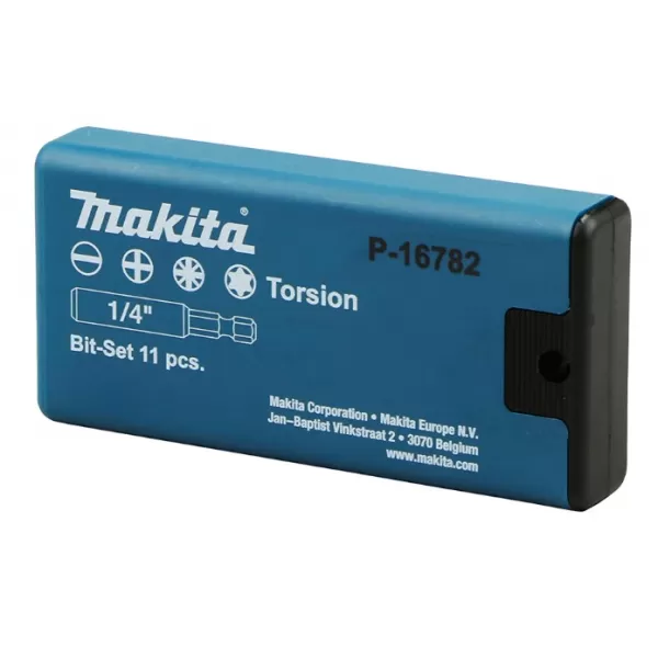 Sada bitů 1/4" 10 ks v plastové krabičce Makita P-16782