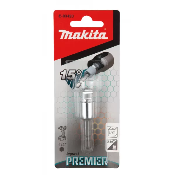Torzní ořech řady Impact Premier s kloubemr,3/8"sq-50mm,1pc Makita E-03420