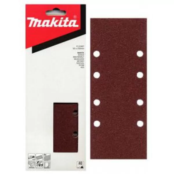 Papír brusný 93x228mm 8 děr K180, 10ks Makita P-36033
