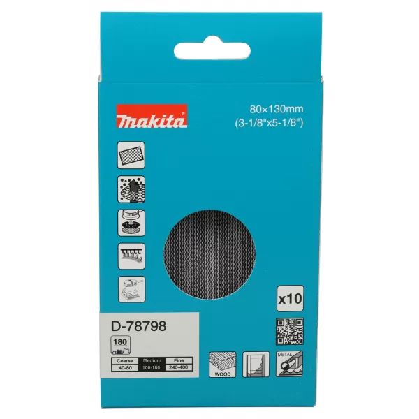 Brusný papír 80x130mm A180 Makita D-78798