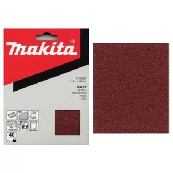 Papír brusný 114x140mm K180, 10ks Makita P-36429