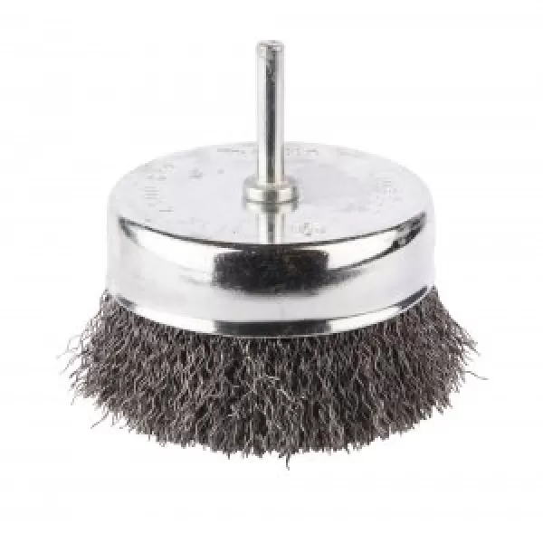 Miskovitý kartáč z ocelového drátu,válcová stopka,80x6mm Makita D-39942