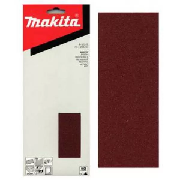 Papír brusný 115x280mm K80, 10ks Makita P-36273