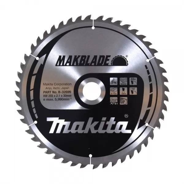 Kotouč pilový dřevo MAKBLADE 255x2.1x30mm 48Z Makita B-32699