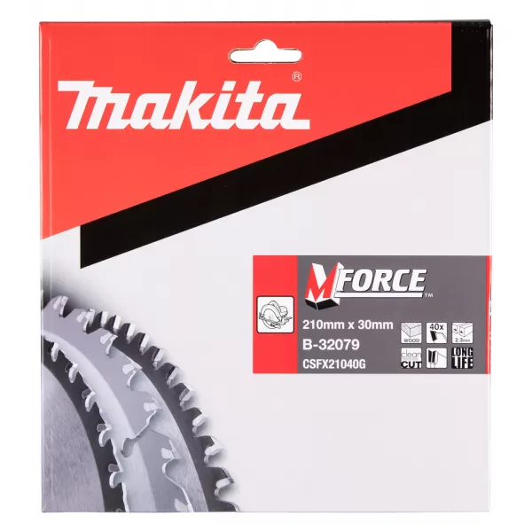 Kotouč pilový dřevo MFORCE 210x2.3x30mm 40Z Makita B-32079