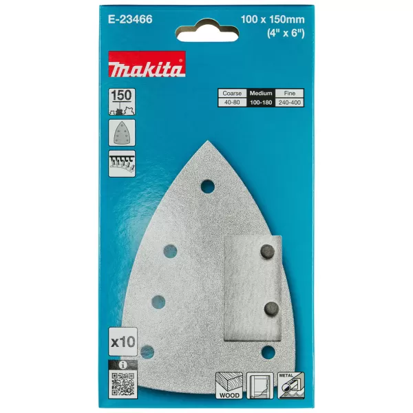 Papír brusný suchý zip 100x150 A150, 10ks Makita E-23466