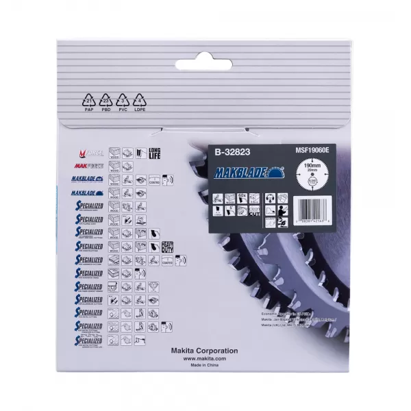 Kotouč pilový dřevo MAKBLADE 190x2x20mm 60Z Makita B-32823