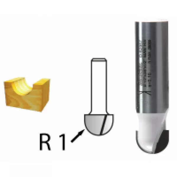 Žlábkovací fréza stopka 8 mm,6,35x6,35x38 mm Makita D-47977