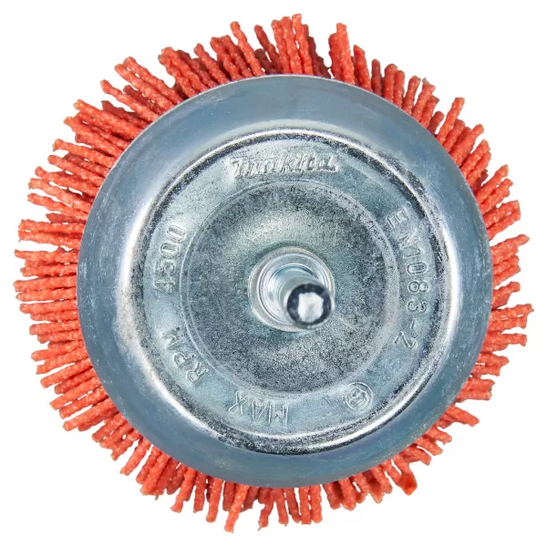 Miskovitý kartáč z nylonu,hrubý,válcová stopka,75mm Makita D-45521