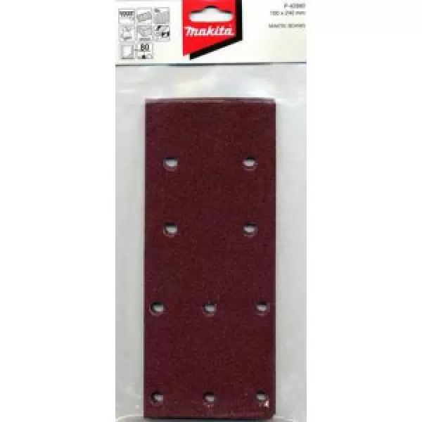 Papír brusný suchý zip 100x240mm 10 děr K60, 10ks Makita P-42874