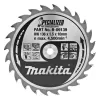 Kotouč pilový dřevo SPECIALIZED 136x1.5x10mm 24Z pro aku pily Makita B-09139
