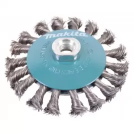 Miskovitý kartáč z ocelového drátu,splétaný drát 0,5mm,115mm Makita D-39883