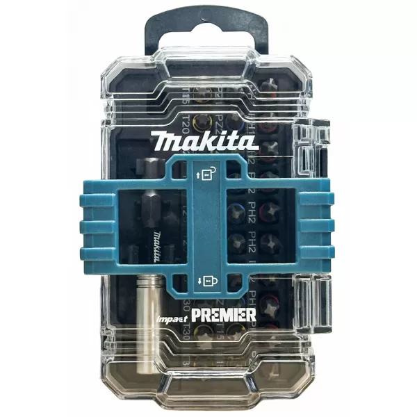 Sada bitů 1/4" Impact Premier, 31 ks v plastovém obalu Makita E-26814
