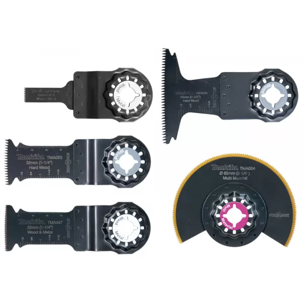 Sada nástrojů pro Multitool Starlock 5 ks v plastové krabičce Makita E-29854