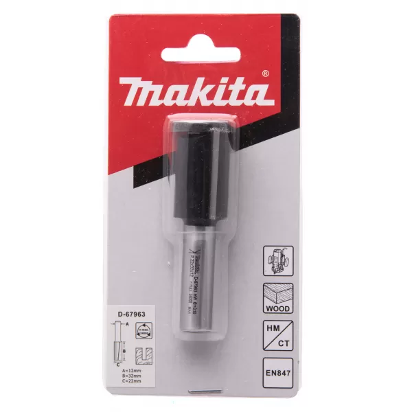 Drážkovací fréza 2 břit stopka 12 mm,22x32x73 mm Makita D-67963