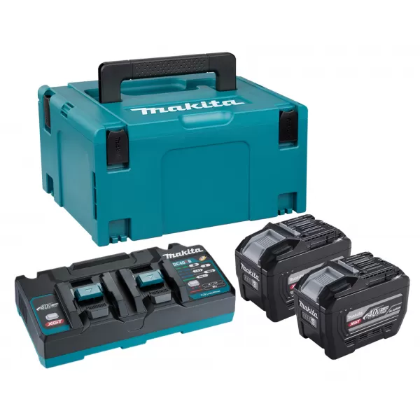 Sada Li-ion XGT 40V 2xBL4080H+DC40RB+Makpac Makita PSKGPE2J