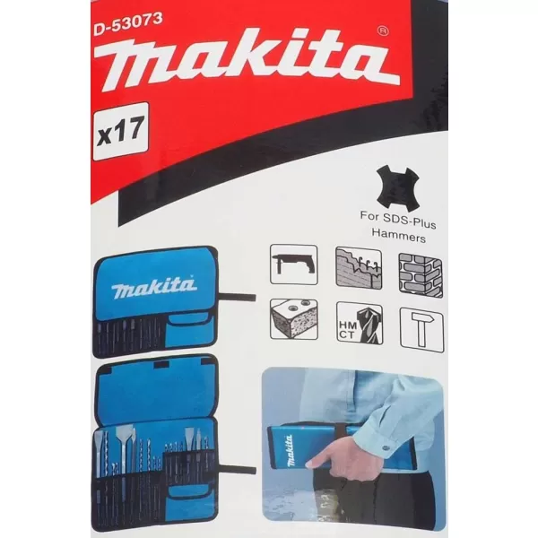 Sada vrtáků a sekáčů SDS-Plus 17ks Makita D-53073