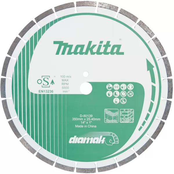Kotouč řezný diamantový segmentový Diamak 350x25.4mm Makita D-80139