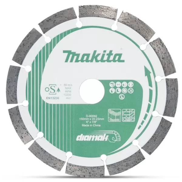Kotouč řezný diamantový segmentový 150x22.23mm Makita D-80092