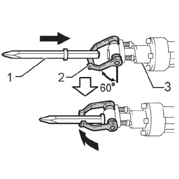 Diamantový sekáč špičatý šestihran 28x410 mm Makita D-17631