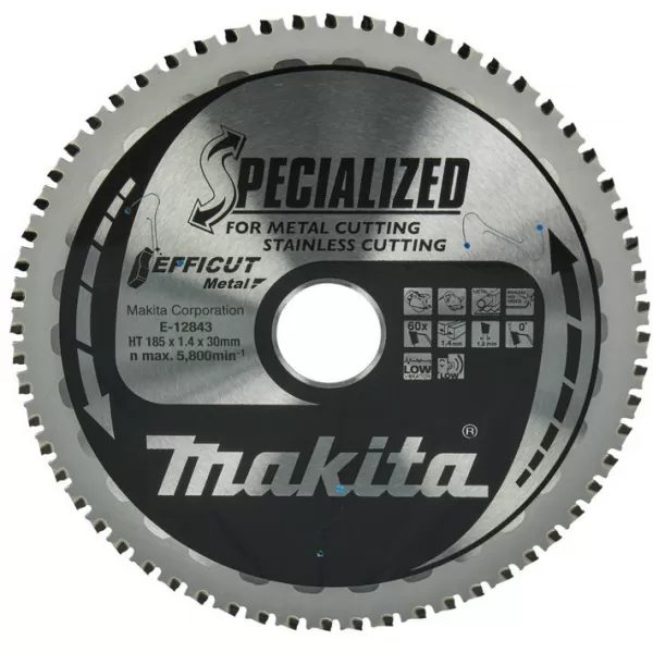 Kotouč pilový ocel Efficut 185x1,4x30mm 60Z Makita E-12843