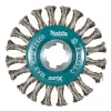 Kotoučový kartáč z nerez ocelového drtátu, splétaný X‐LOCK 115mm Makita D‐73352