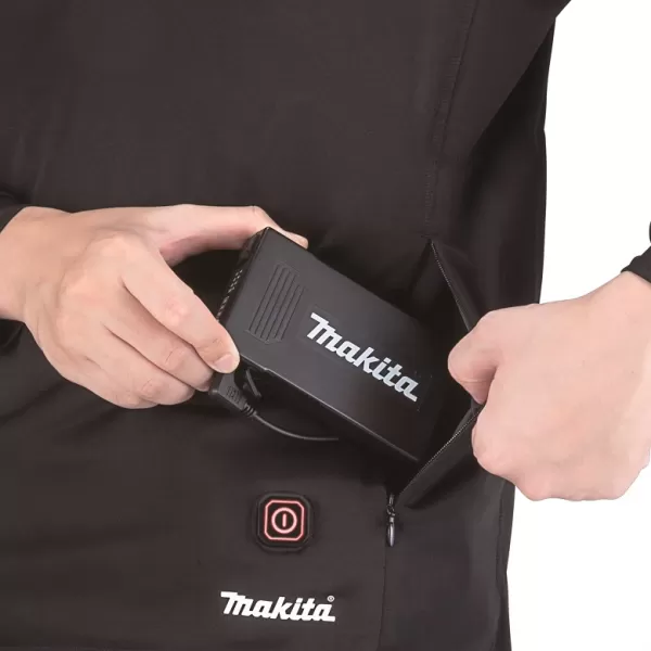 Mikina s vyhříváním L Li-ion LXT 14,4V/18V bez aku Makita DCX200CL