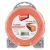 Struna nylonová Plus 2,4mm, 15m, oranžová, hranatá Makita E-02808